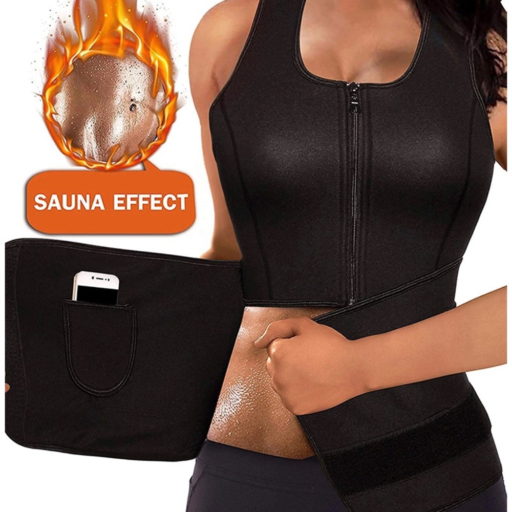 Neoprene sweat vest for weight loss size large